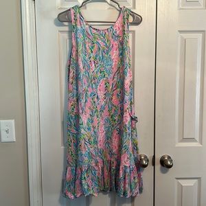 Womens Lilly Pulitzer Peplum Dress